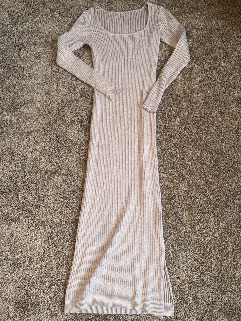 SHEIN long sleeve bodycon maxi dress